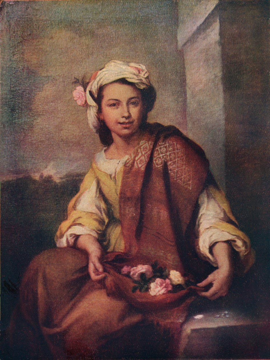 Květinářka, 1665-70 od Bartolomé Esteban Murillo
