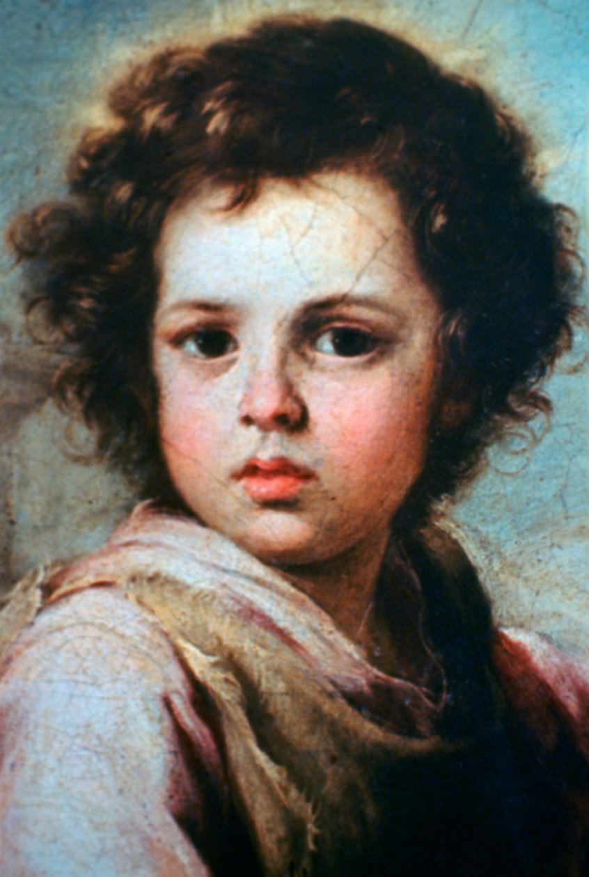 Dobrý pastýř, detail, c1650 od Bartolomé Esteban Murillo