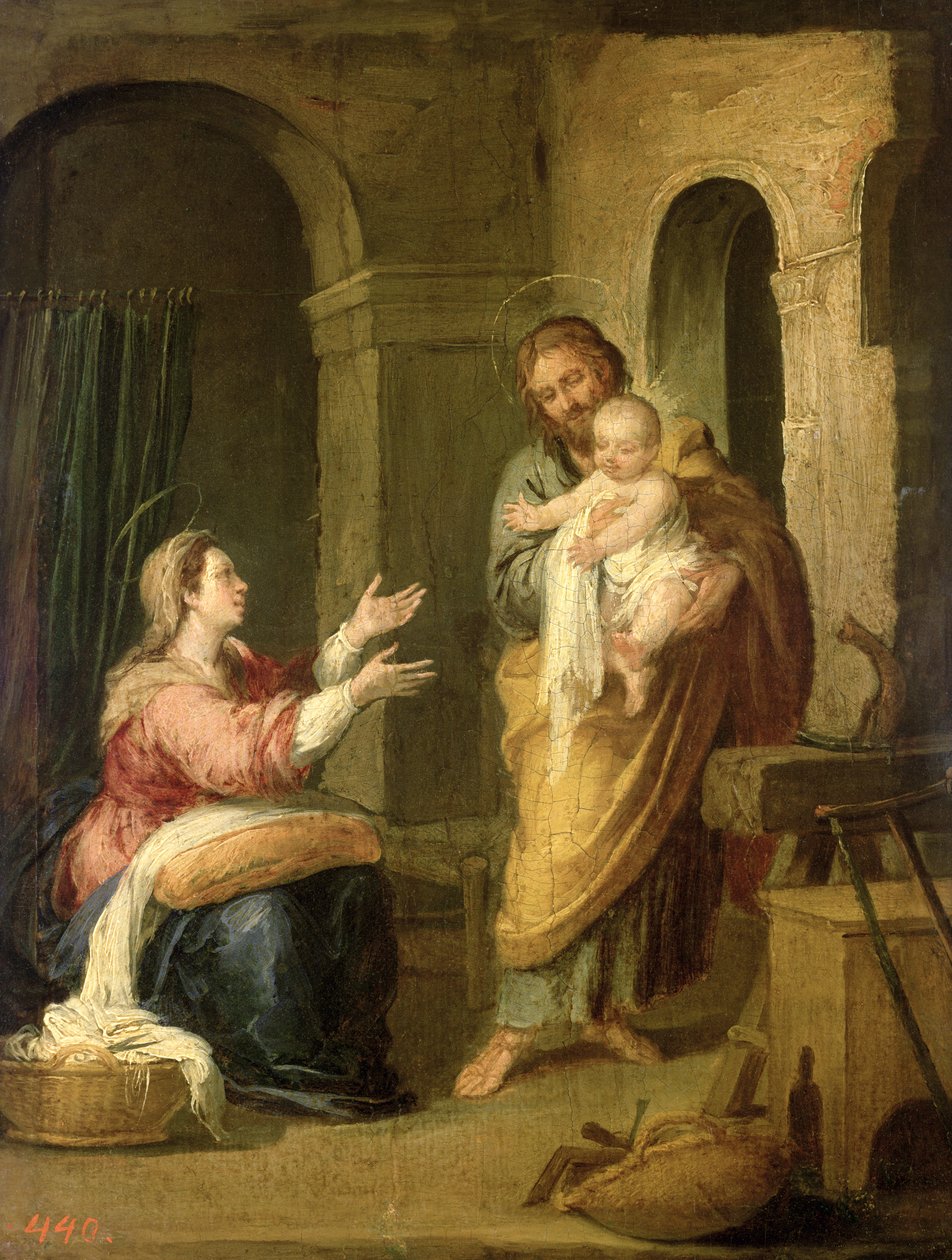 Svatá rodina, kolem 1660-70 od Bartolomé Esteban Murillo