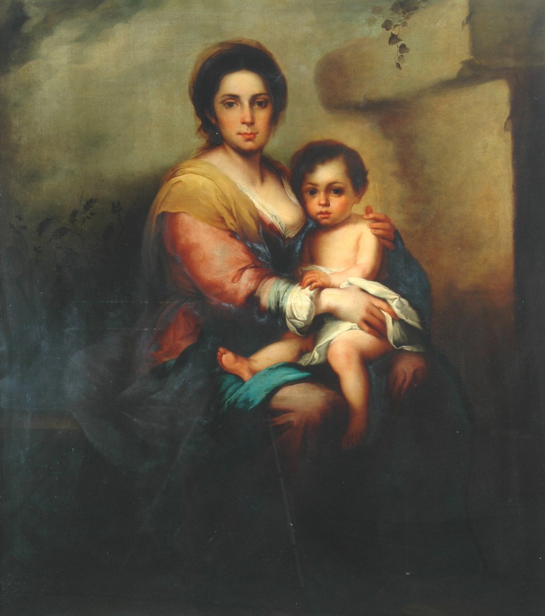 Panna a dítě, 18. století od Bartolomé Esteban Murillo