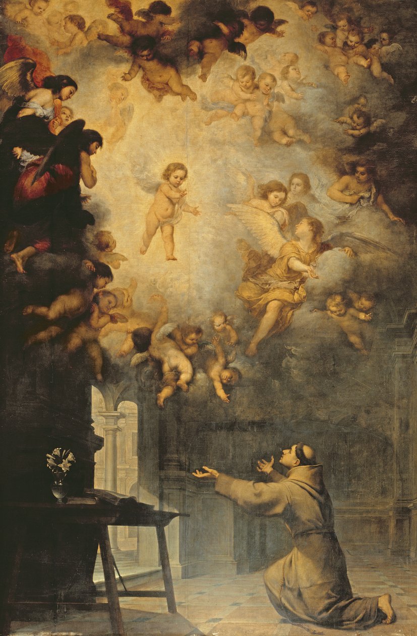 Vize svatého Antonína Paduánského (1195-1231) od Bartolomé Esteban Murillo
