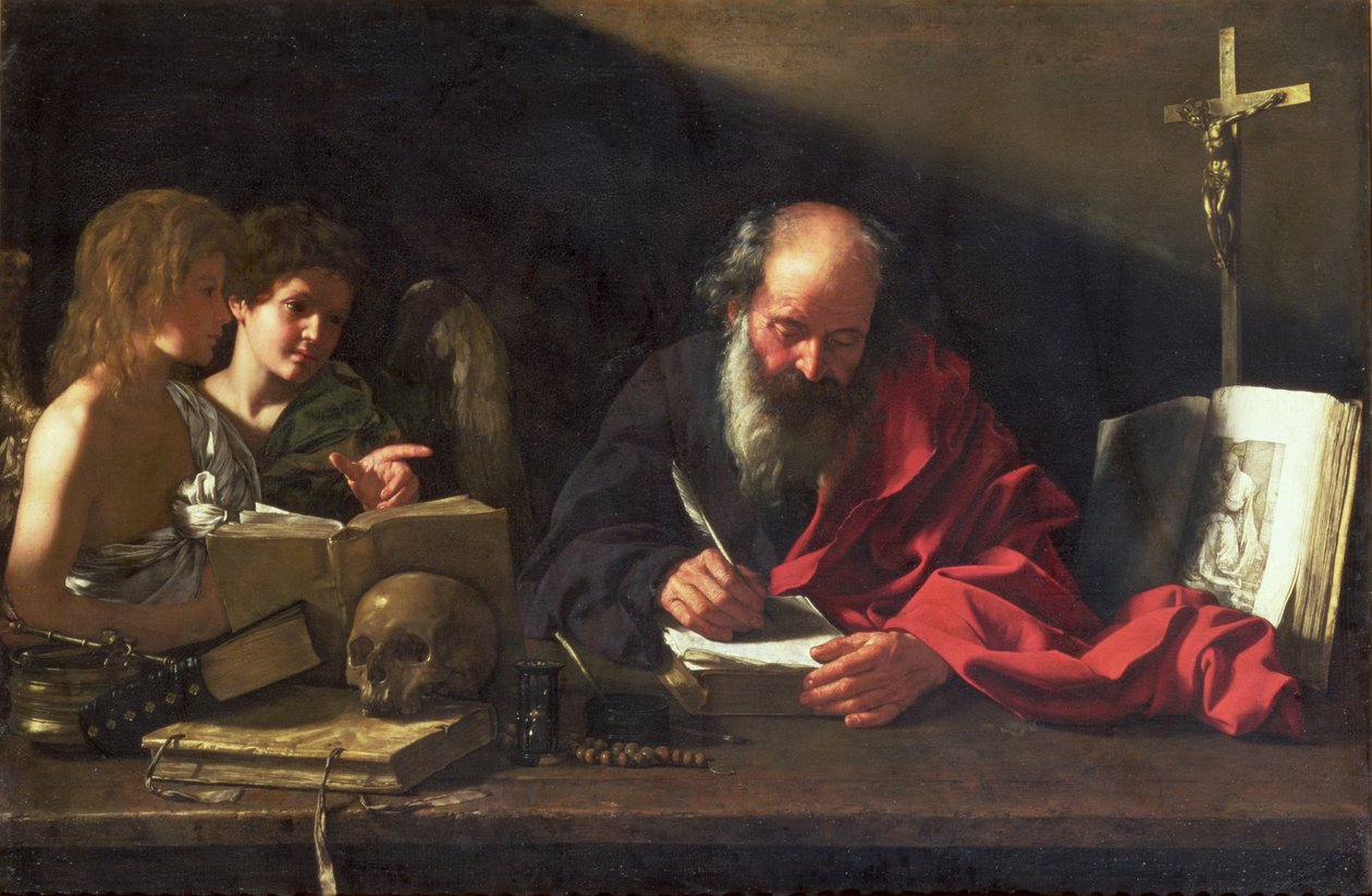 Svatý Jeroným ve své pracovně od Bartolomeo Cavarozzi