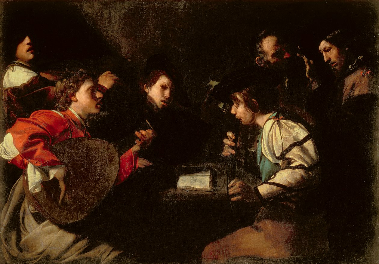 Koncert, kolem 1610-20 od Bartolomeo Manfredi