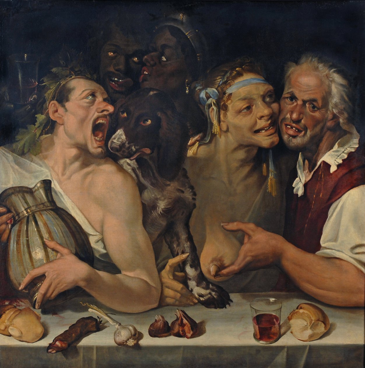 Veselá společnost od Bartolomeo Passarotti