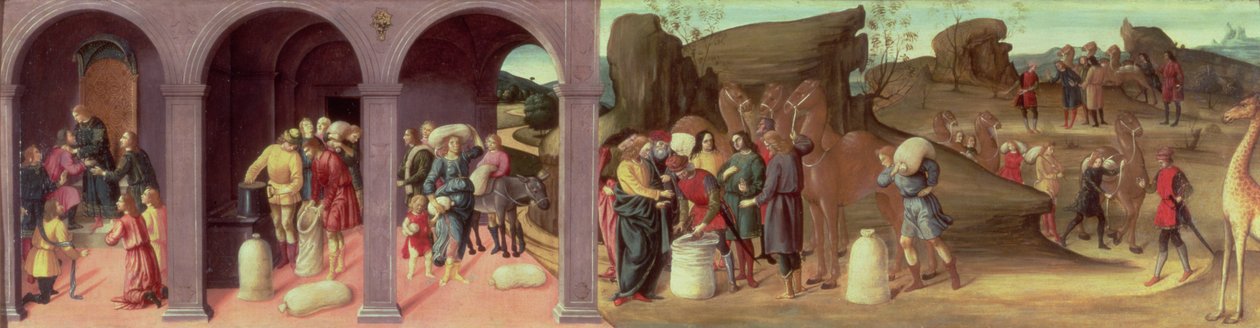 Příběh Josefa, II, (panel) od Bartolomeo di Giovanni