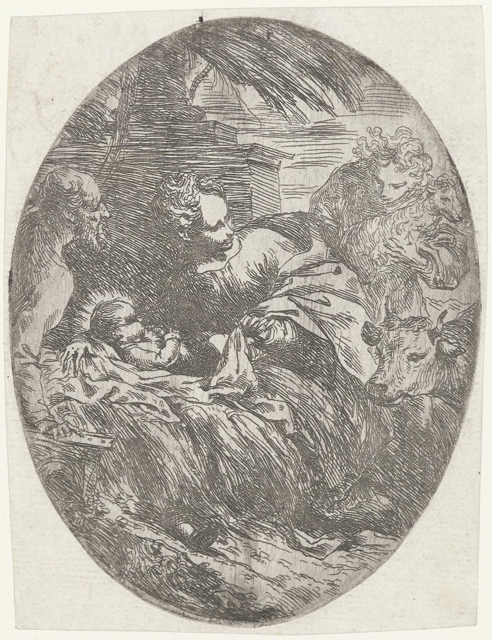 Narození Krista od Bartolomeo Biscaino