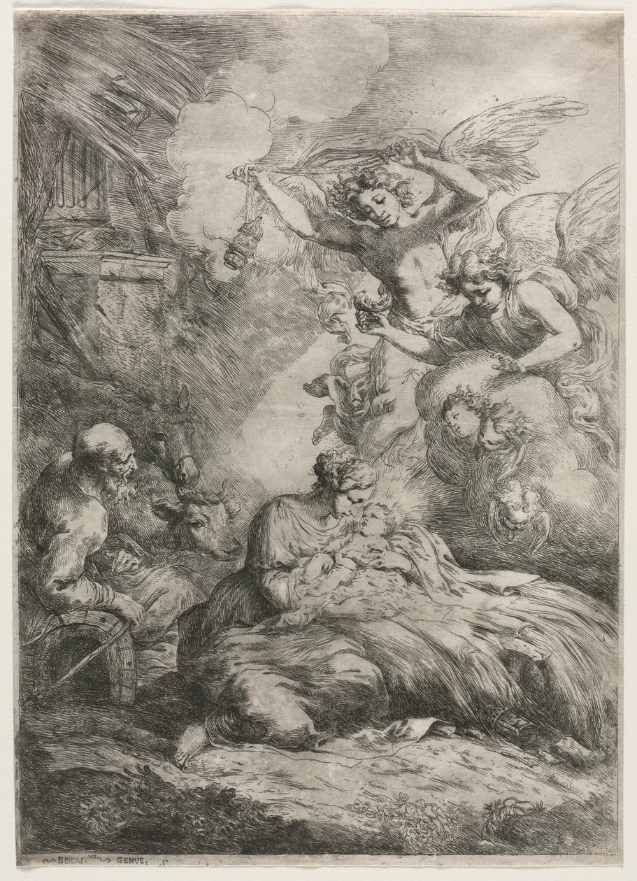 Narození Páně. od Bartolomeo Biscaino