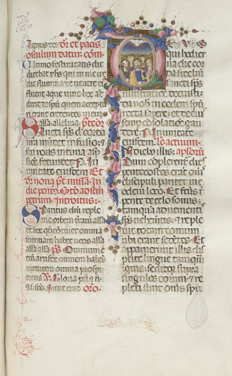 Missale: Fol. 214: Letnice, 1469. od Bartolomeo Caporali