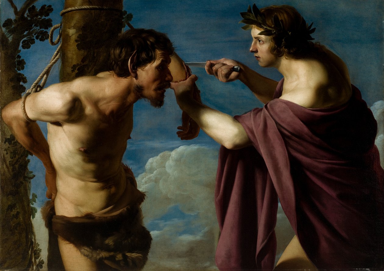 Apollón a Marsyas od Bartolomeo Manfredi