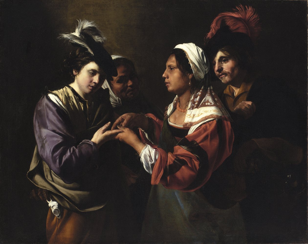 The Fortune Teller, c.161617 od Bartolomeo Manfredi