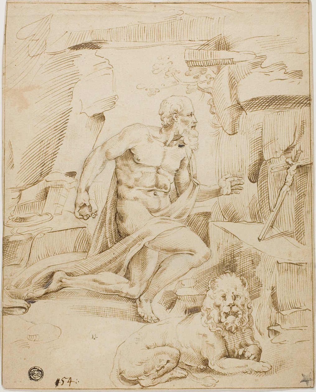 Svatý Jeroným od Bartolomeo Passarotti