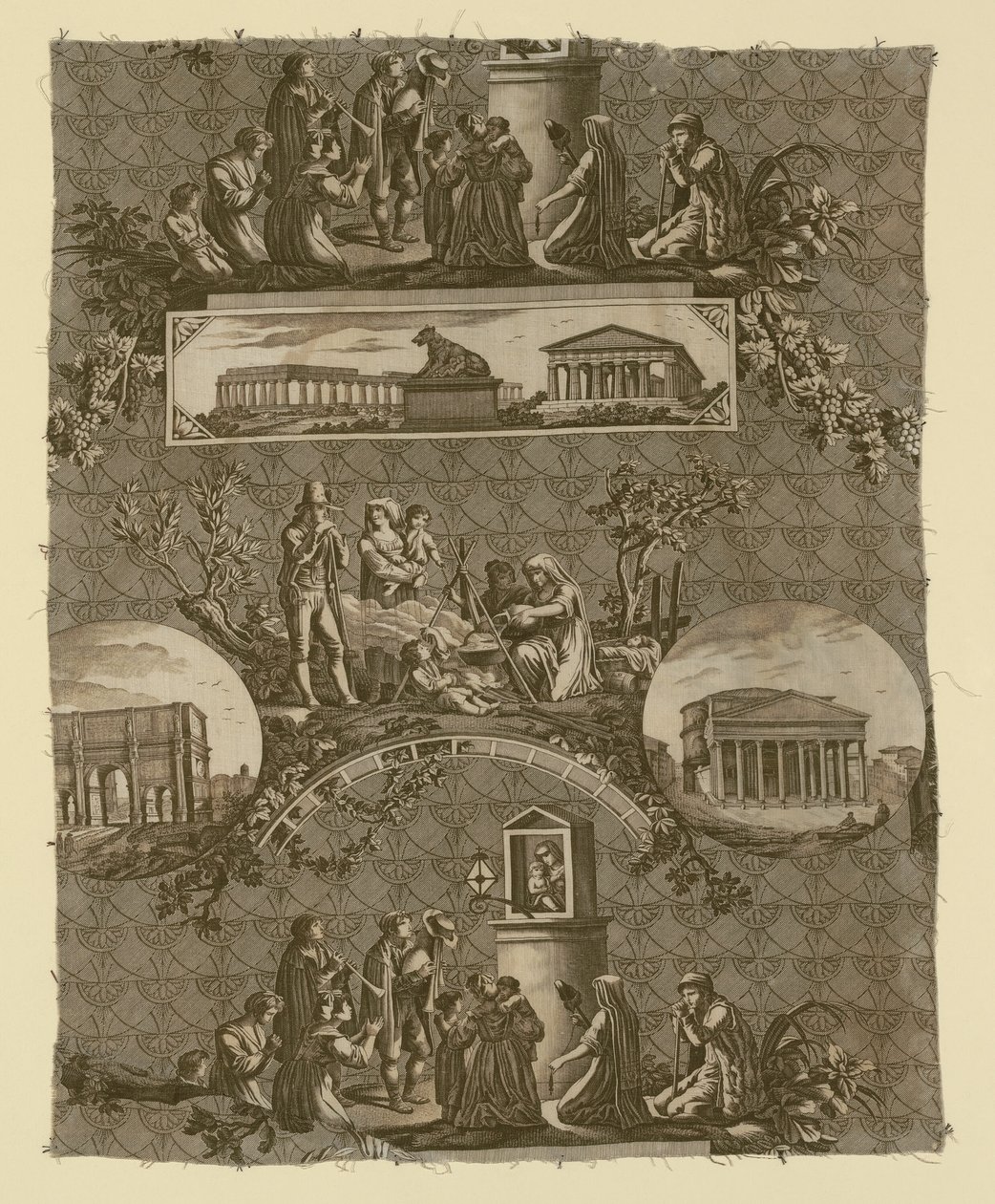 Le Romain (Řím) (látka nábytku) od Bartolomeo Pinelli
