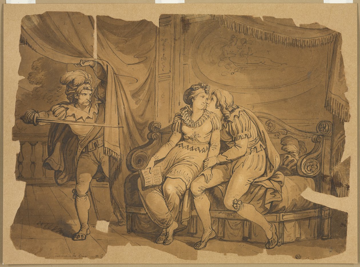 Paolo a Francesca od Bartolomeo Pinelli