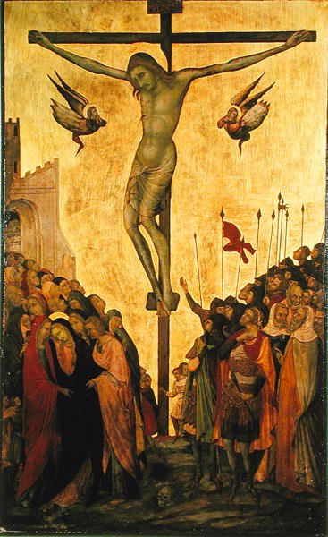 Kalvárie (zlato a tempera na panelu) od Bartolommeo Bulgarini