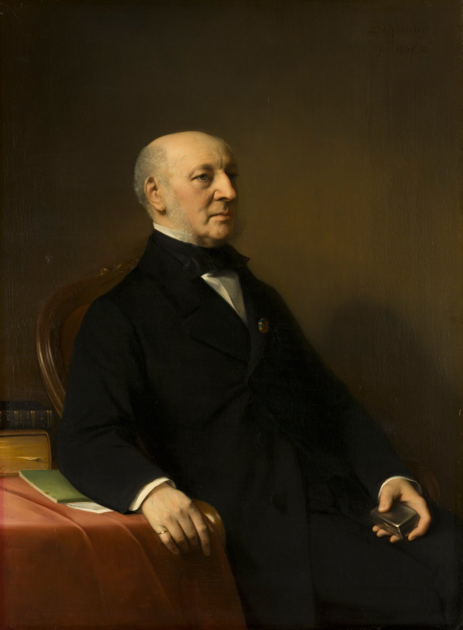 Portrét Jean Zacharia Mazel (1792-1884) od Bastiaan de Poorter