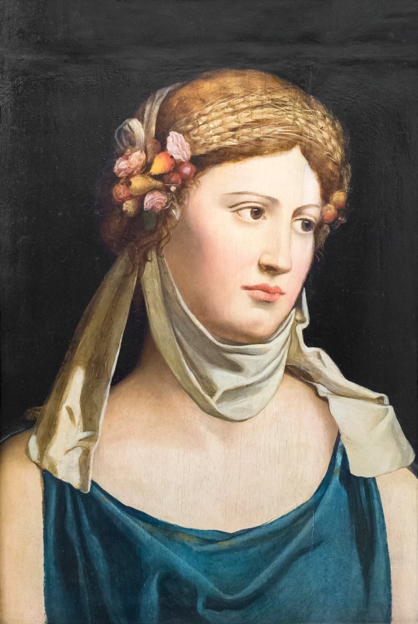 Cerere (Ceres) (öljy kankaalle) od Battista Dossi