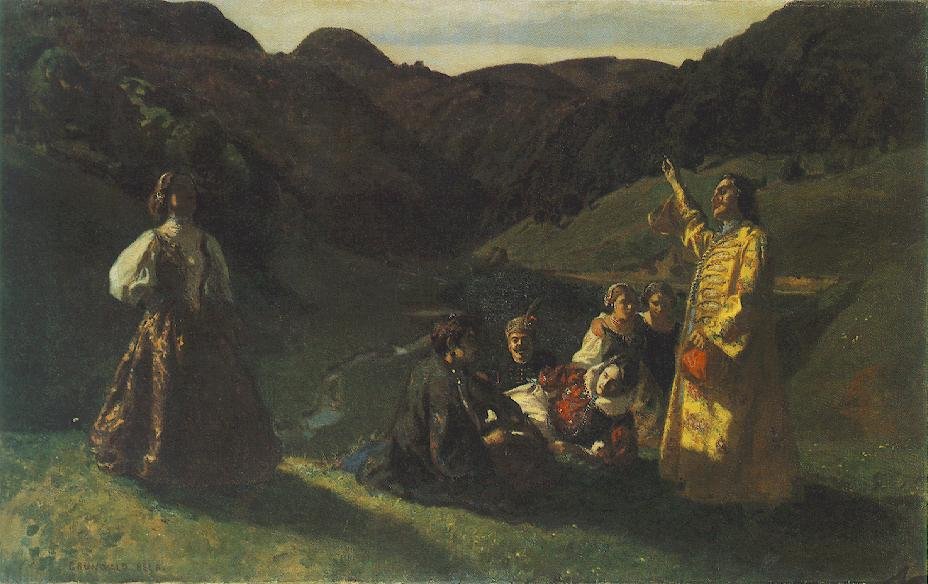 Mezi Crags od Bela Ivanyi Grunwald