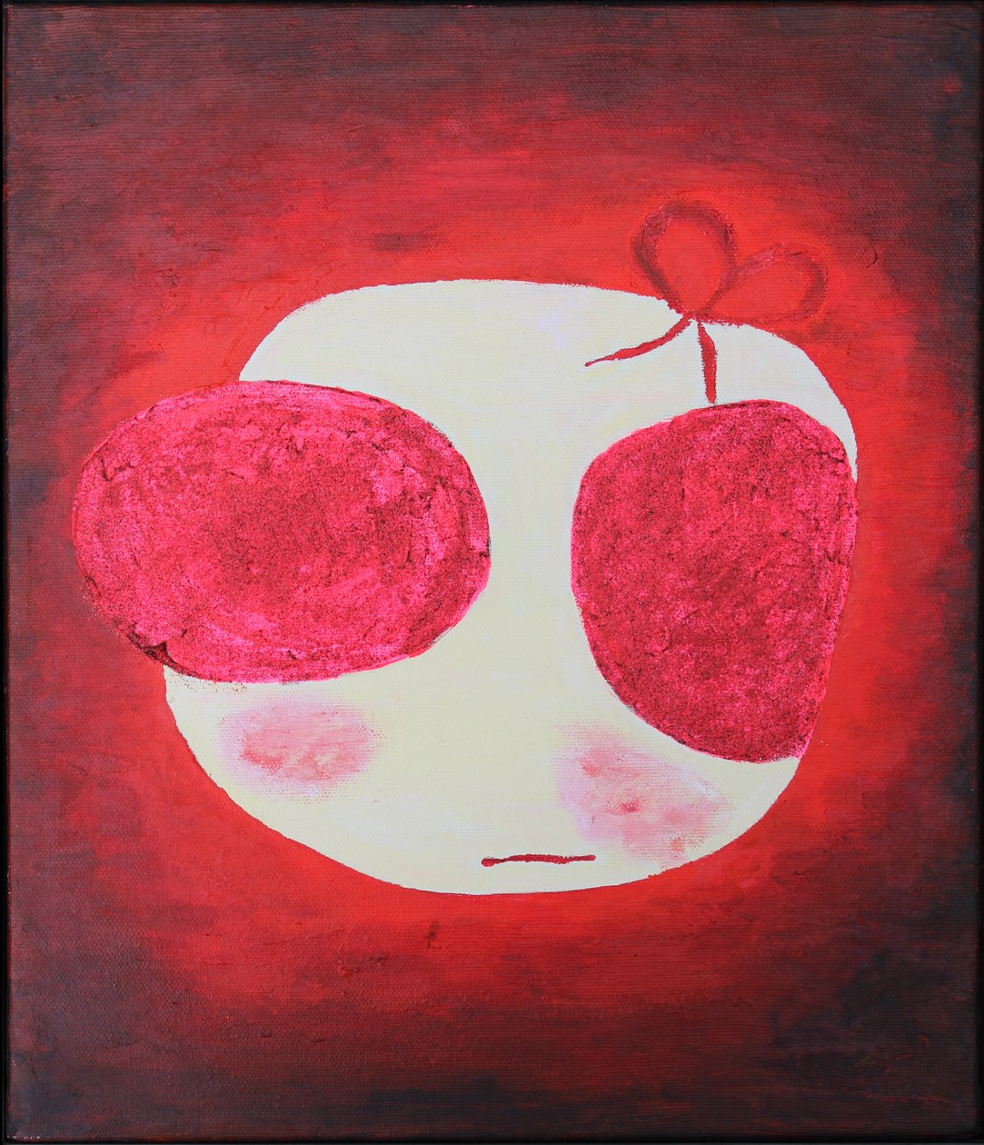 Svatá Fialka, 2004 (olej a třpytky na plátně) od Bella Larsson