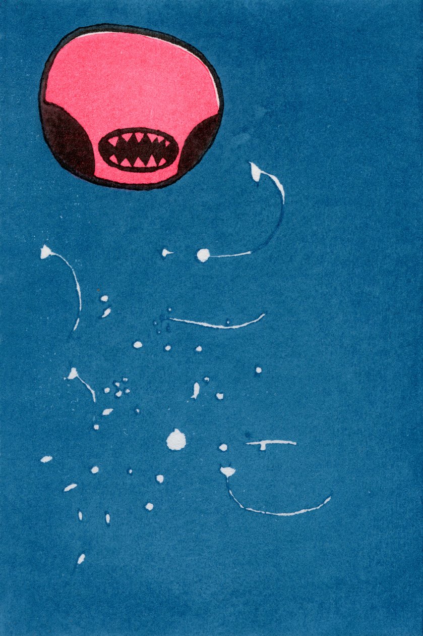 Seedpod Space Monster, 2013 (akvarel na washi) od Bella Larsson