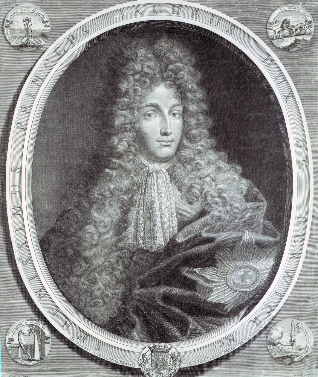 James Fitzjames, vévoda z Berwicku rytý Pierrem Drevetem, 1693 (lept a rytina) od Benedetto the Younger Gennari