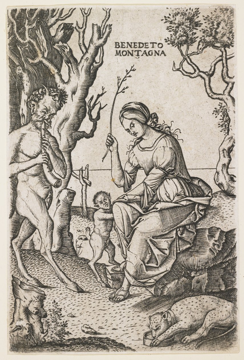 Rodina Satyrů, c. 1520 od Benedetto Montagna
