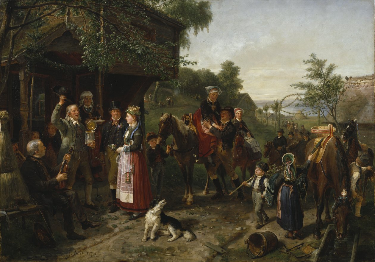 Svatba ve Värendu, 1873 od Bengt Nordenberg