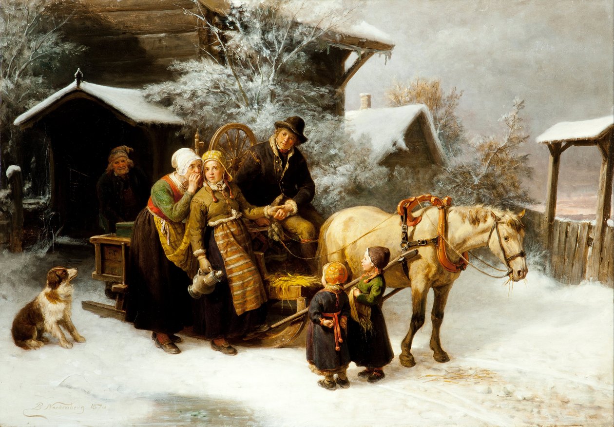 Odcházení z domova (dalecarlianská scéna) od Bengt Nordenberg