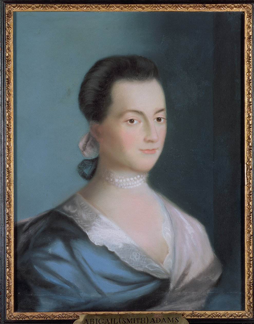 Abigail Smith Adamsová, asi 1766 (pastel na papíře) od Benjamin Blyth