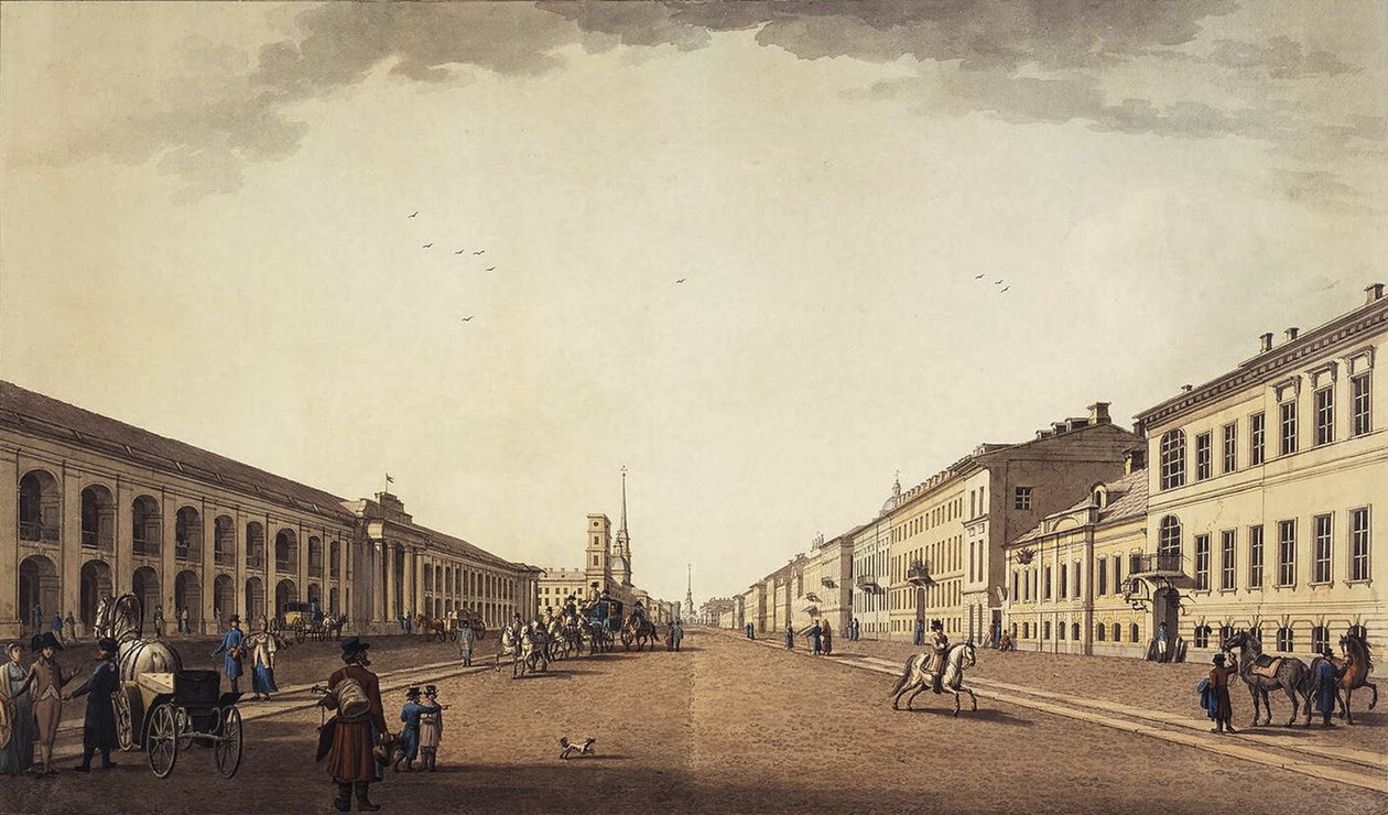 Nevsky Prospekt, 1799 od Benjamin Patersson