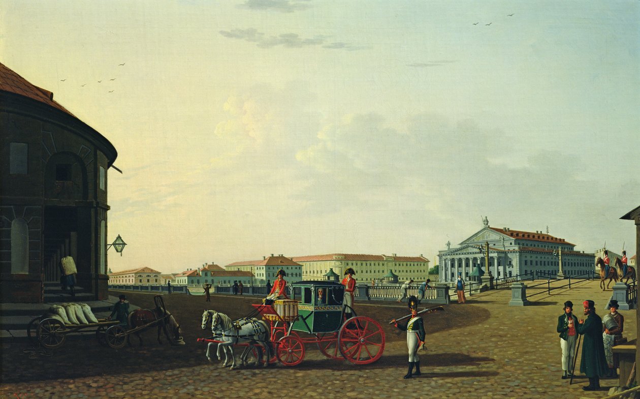 Velké divadlo v Petrohradě, 1802 od Benjamin Patersson
