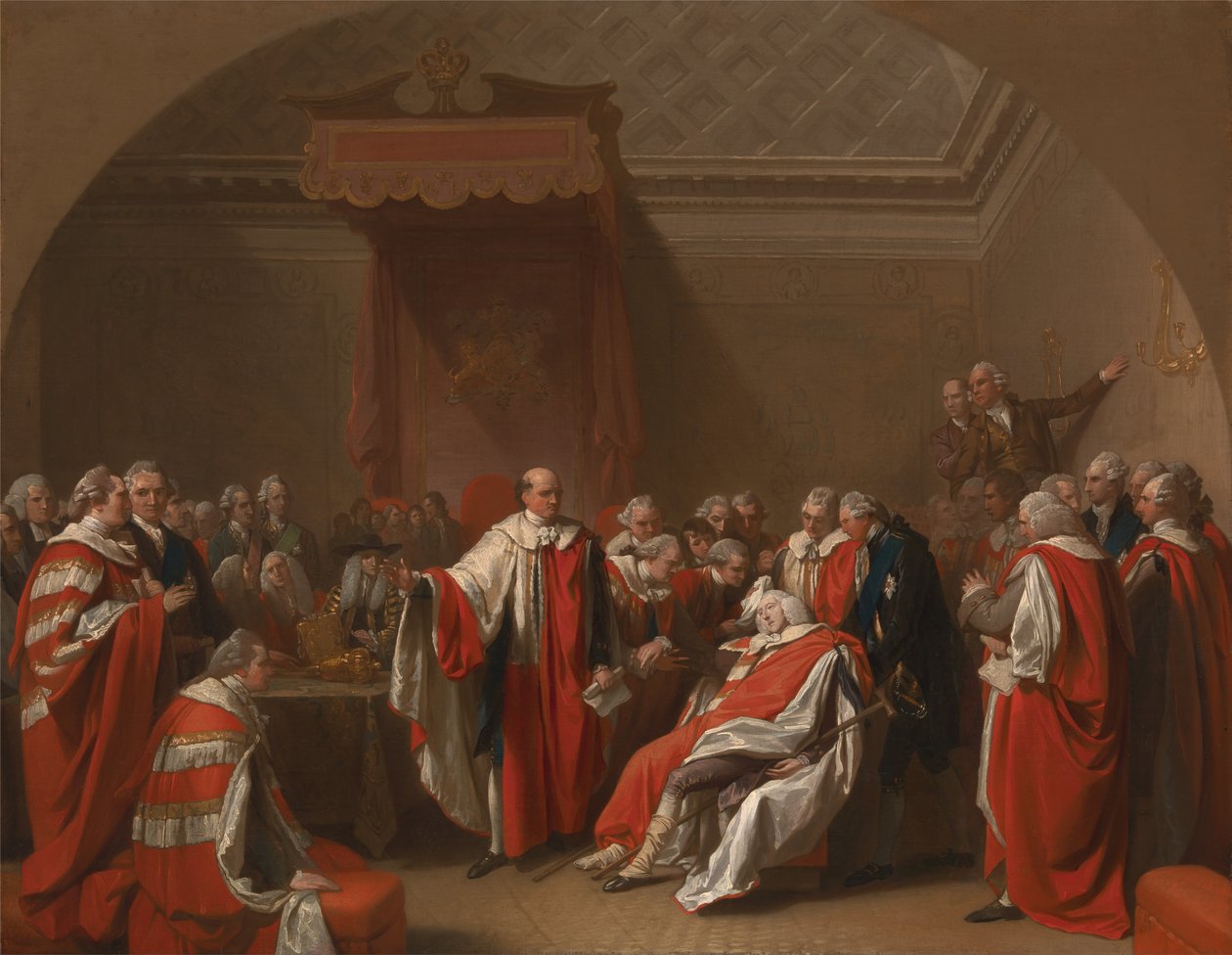 Smrt Chathama od Benjamin West