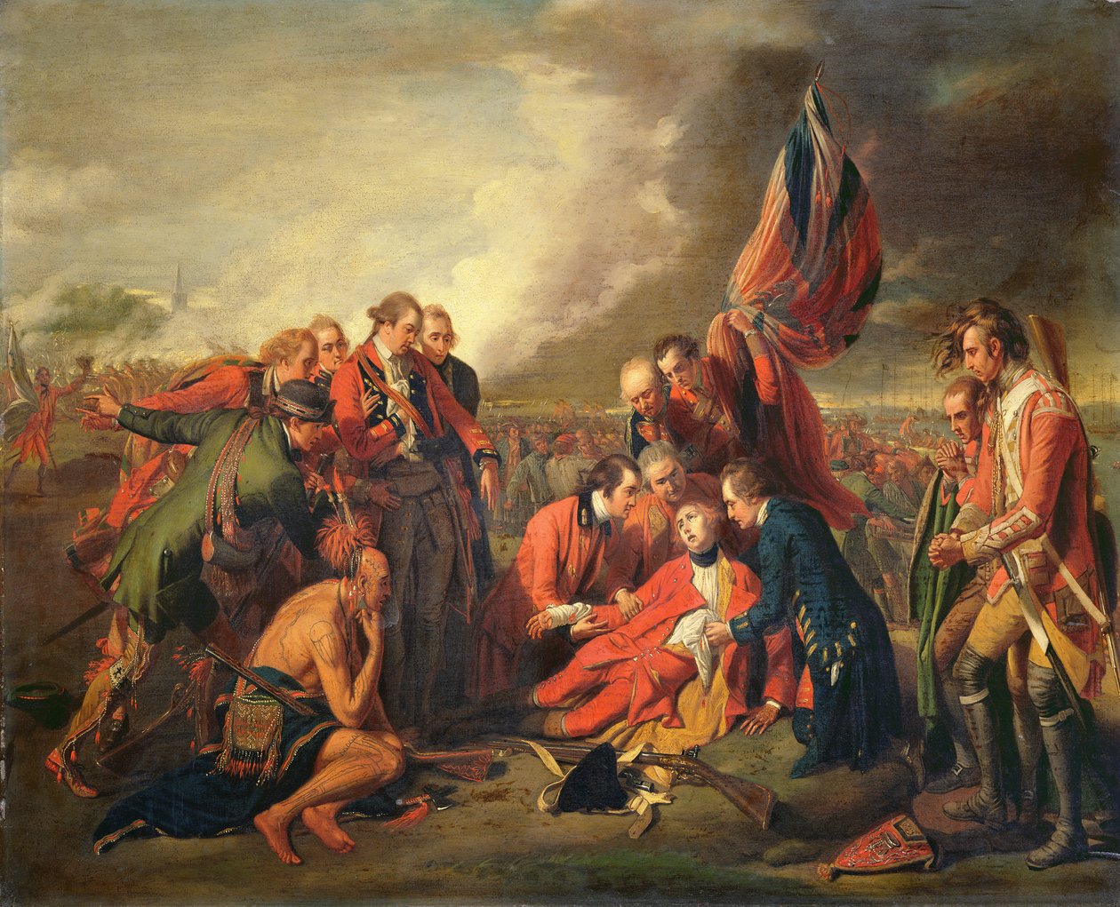 Smrt generála Wolfa (1727-59), kolem 1771 od Benjamin West
