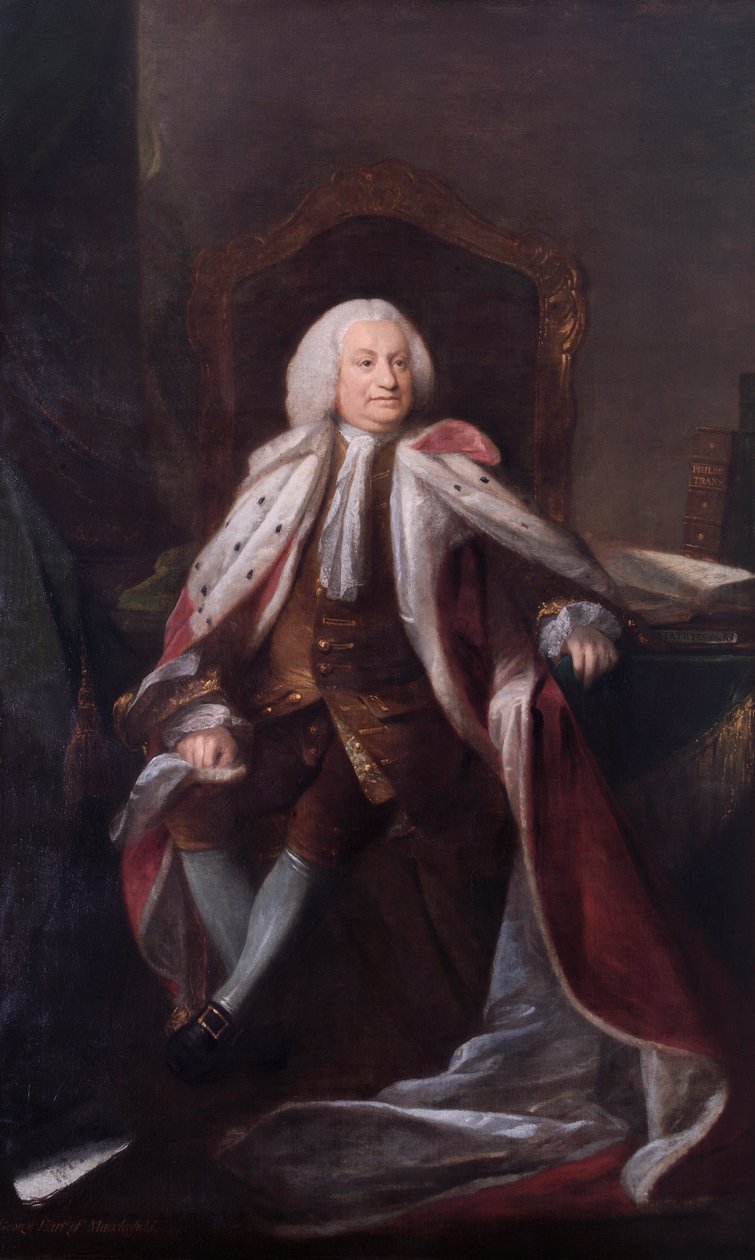 George Parker, 2. hrabě z Macclesfield od Benjamin Wilson
