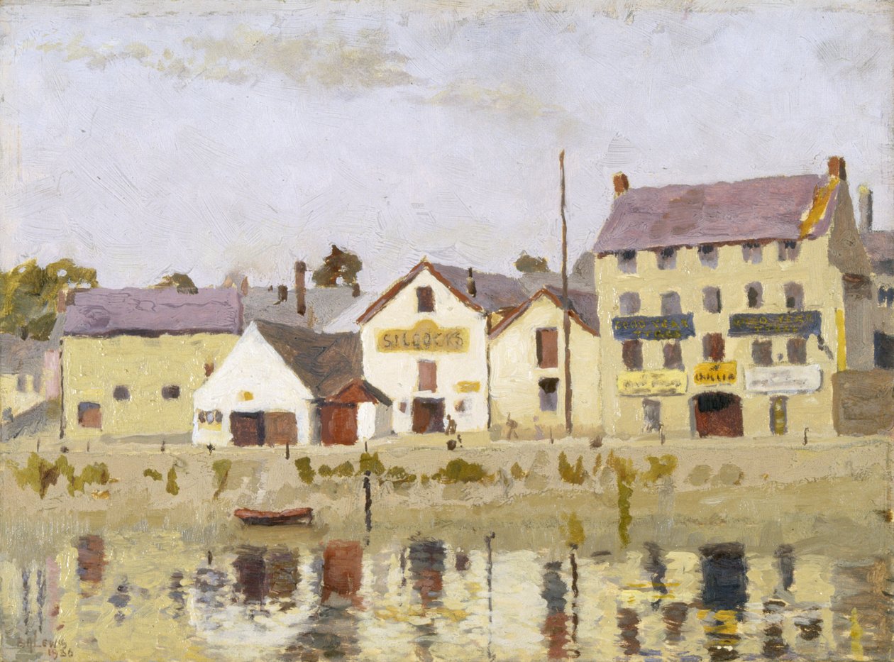Carmarthenské nábřeží (olej na desce) od Benjamin Archibald Lewis