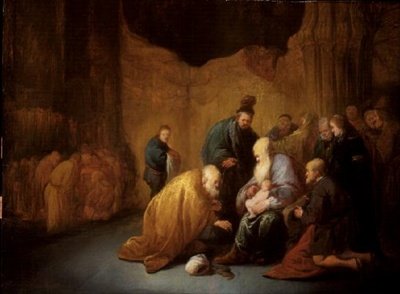 Obřízka (olej na panelu) od Benjamin Gerritsz. Cuyp