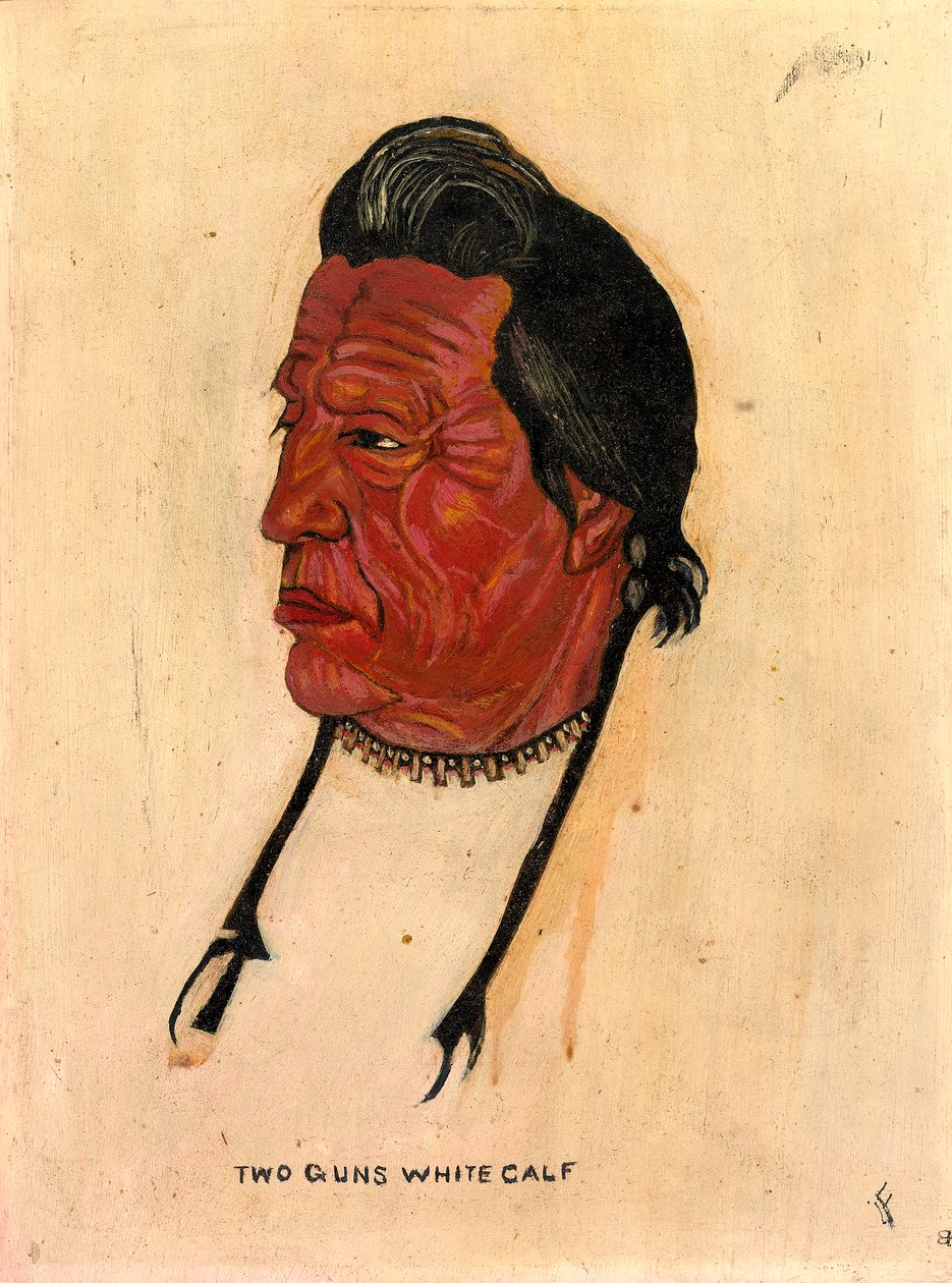Two Guns White Calf, n.d. od Benjamin H. Frayser