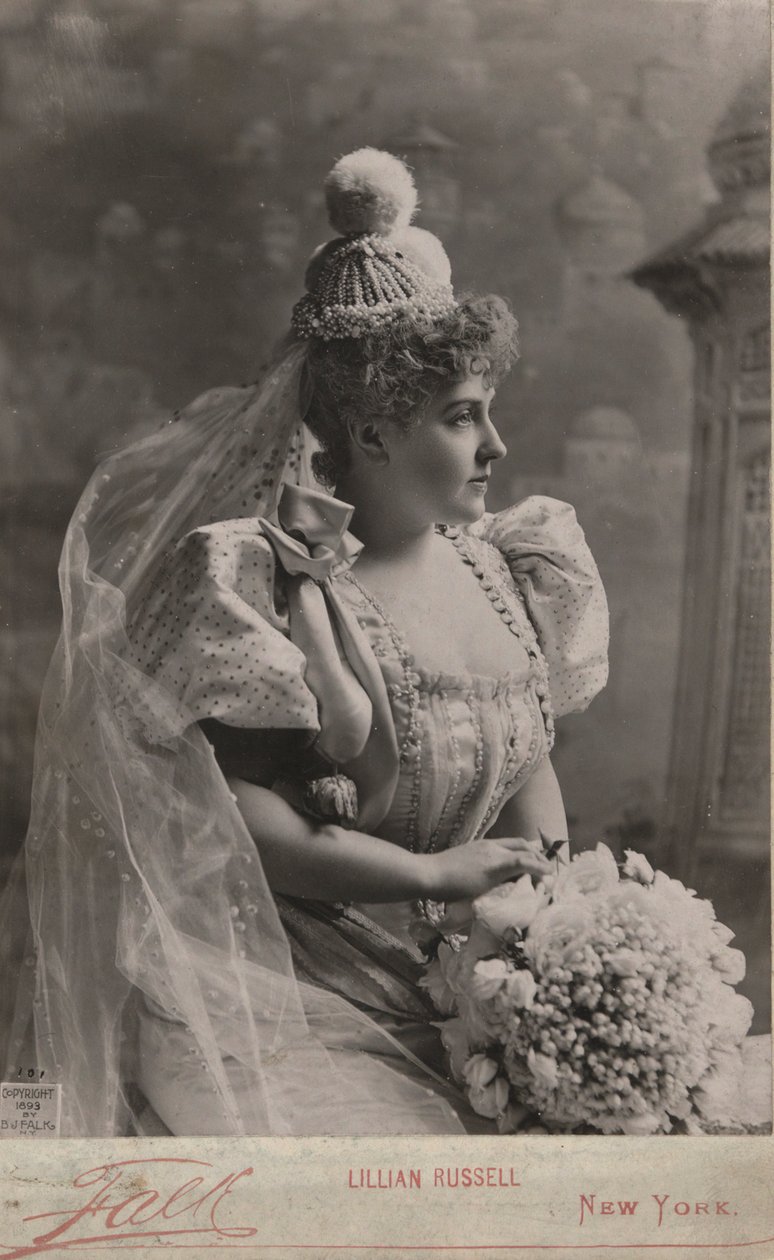 Portrét Lillian Russell od Benjamin J. Falk