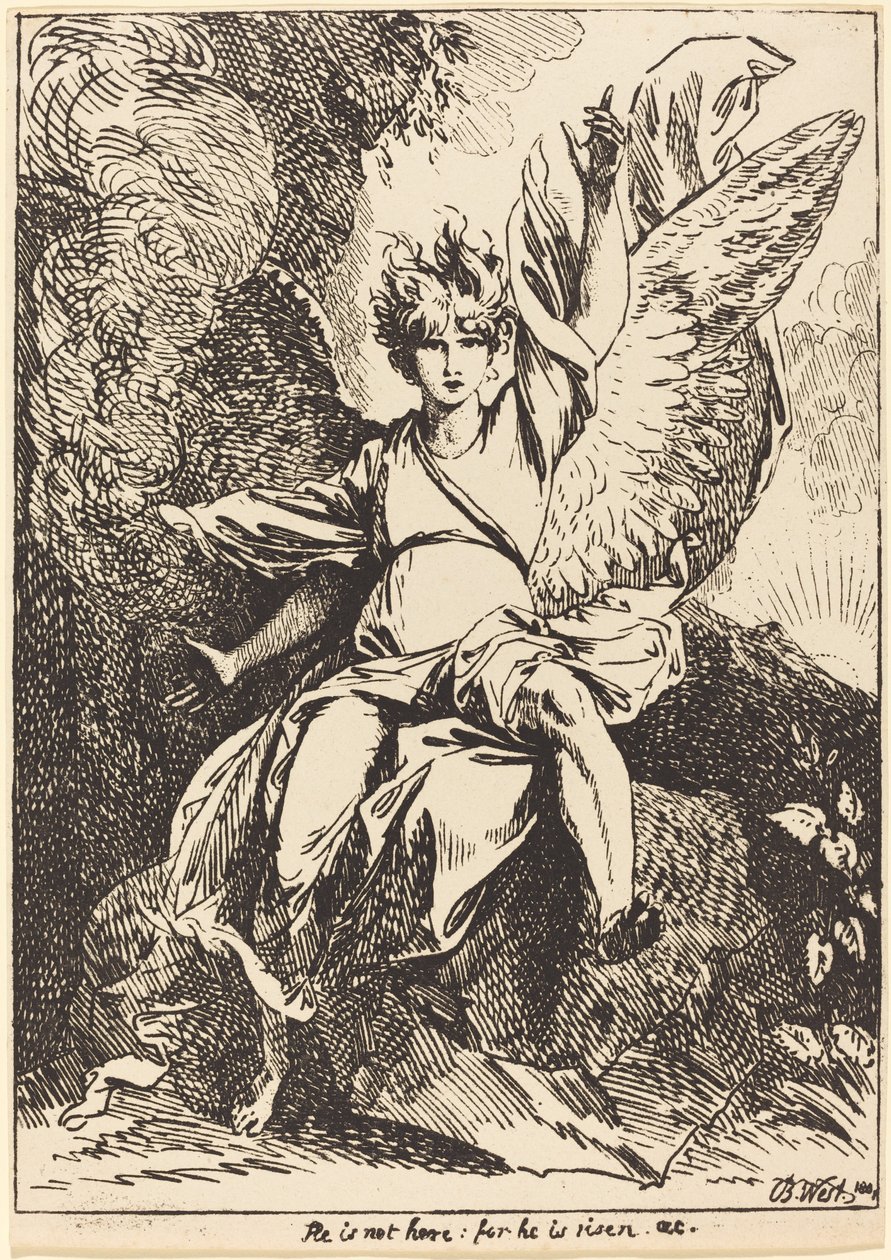 Anděl vzkříšení od Benjamin West