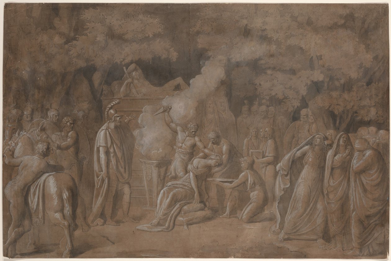 Smrt Ifigenie (?) od Benjamin West