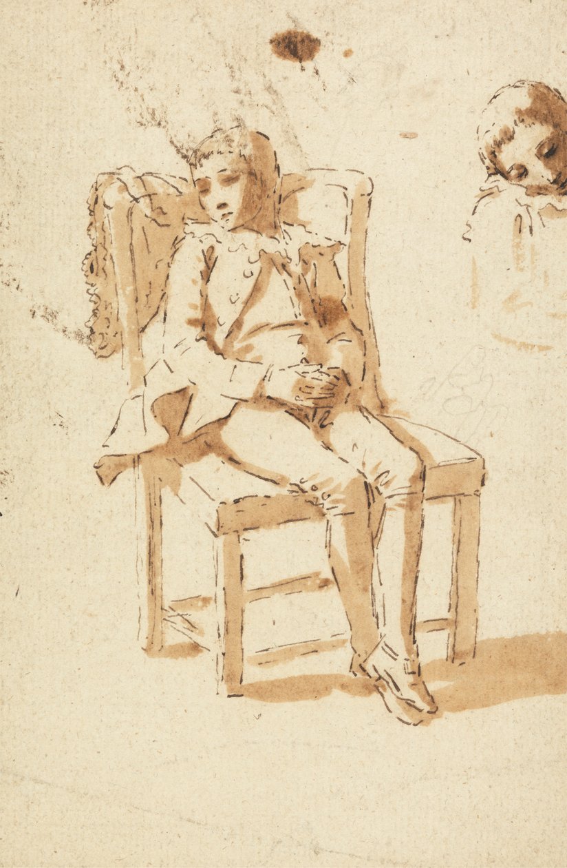 Page Chlapec spí od Benjamin West