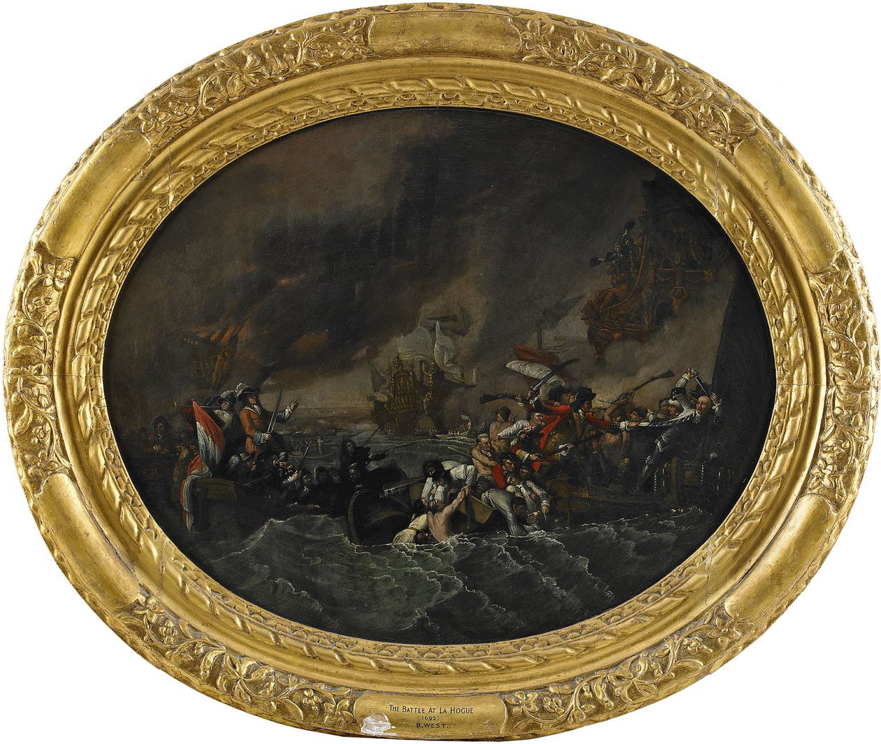 Bitva u La Hogue, 1820 od Benjamin West