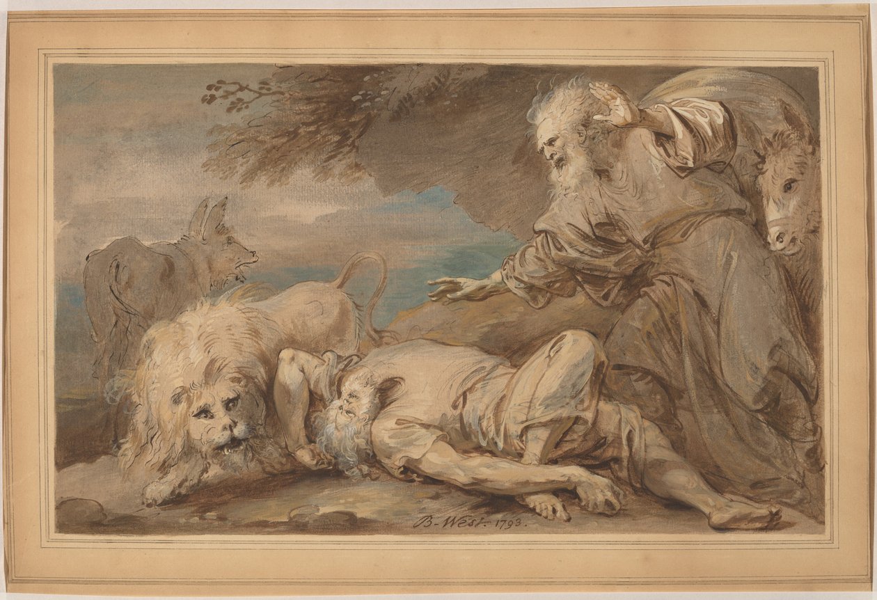 Neposlušný prorok od Benjamin West