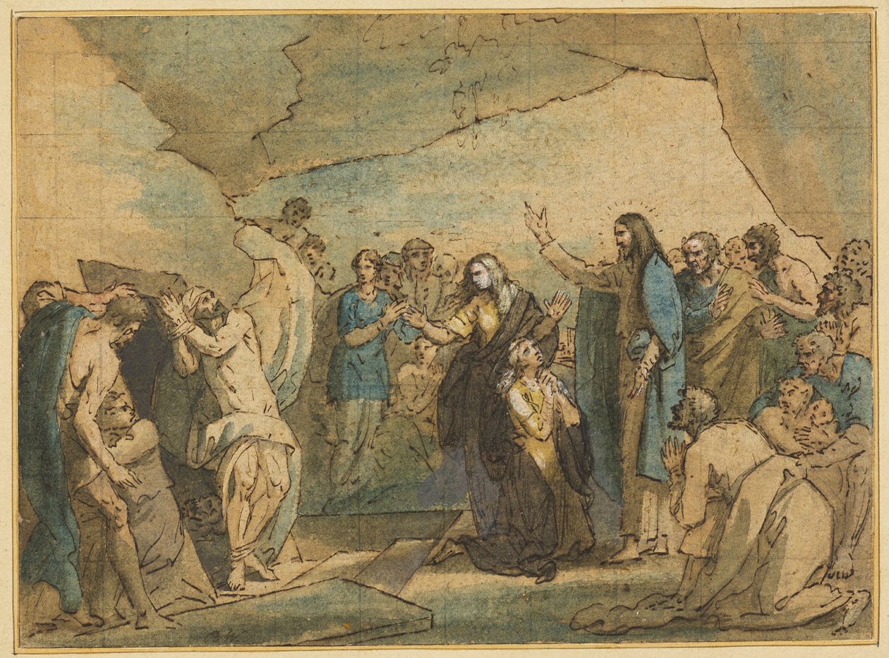 Vzkříšení Lazara od Benjamin West