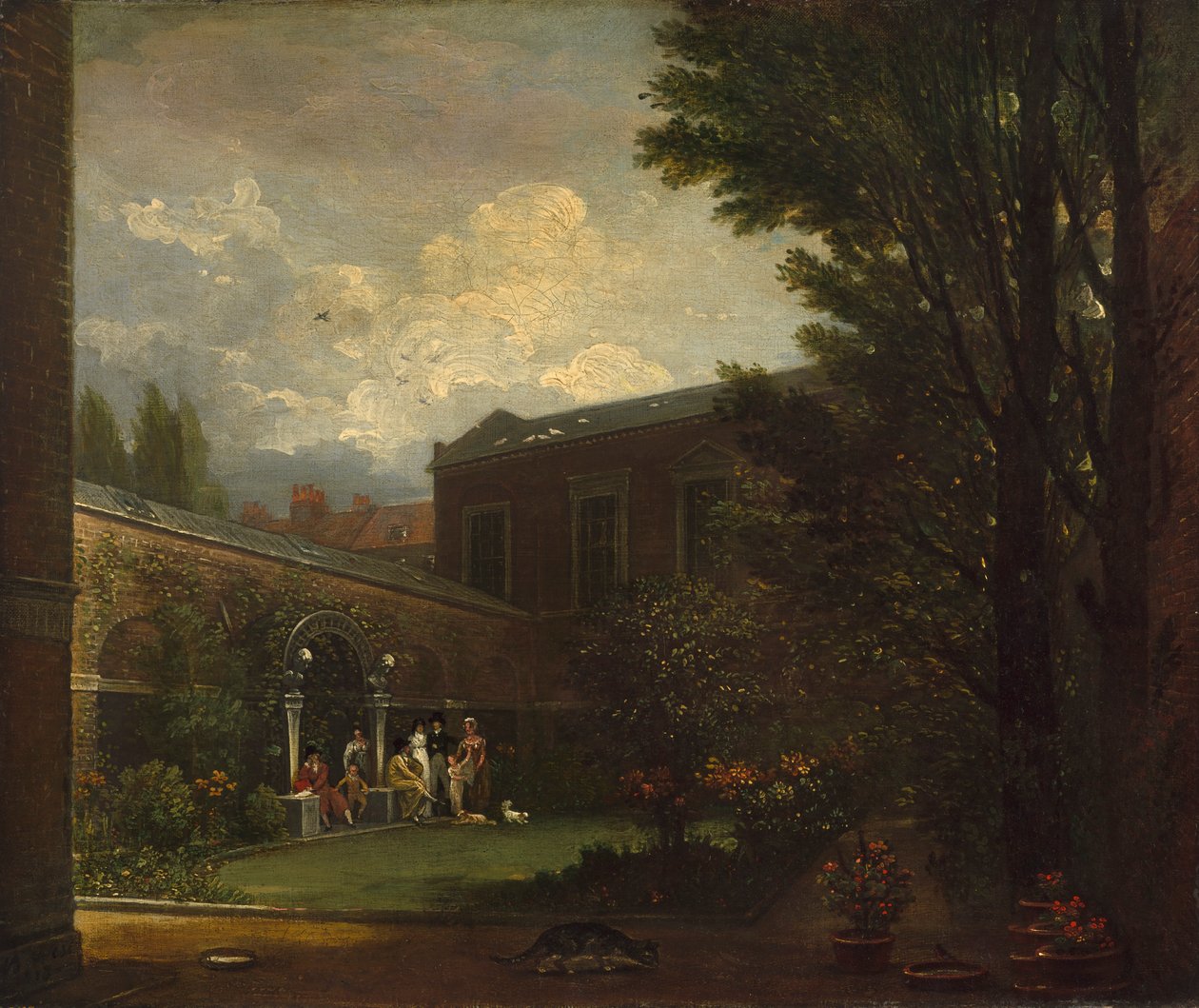 West Family v Studio Garden, 1808-1809. od Benjamin West
