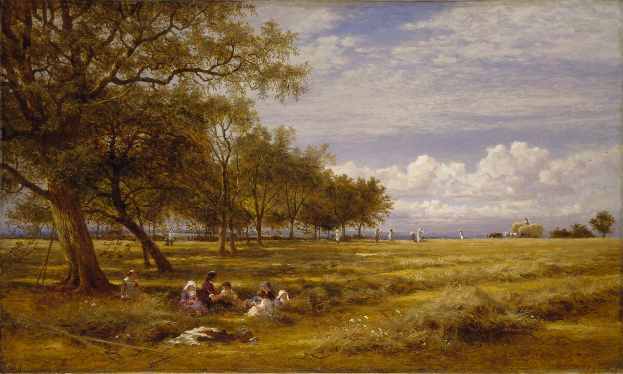 Anglický Hayfield, 1878 od Benjamin Williams Leader