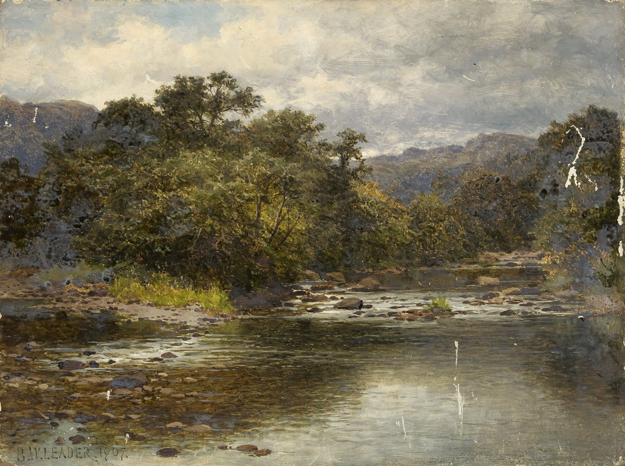 Od řeky Llugwy od Benjamin Williams Leader
