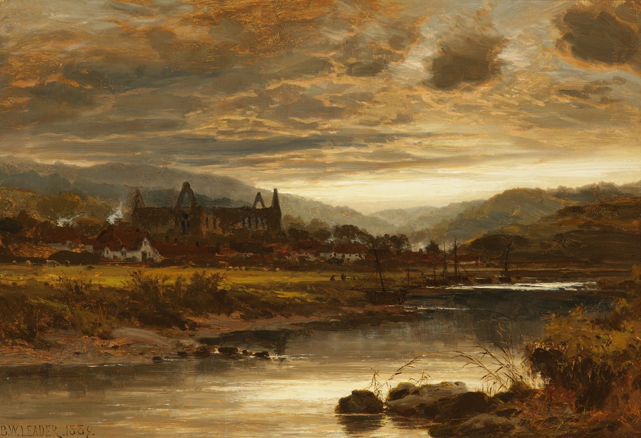 Tintern Abbey, Wales, 1889 od Benjamin Williams Leader