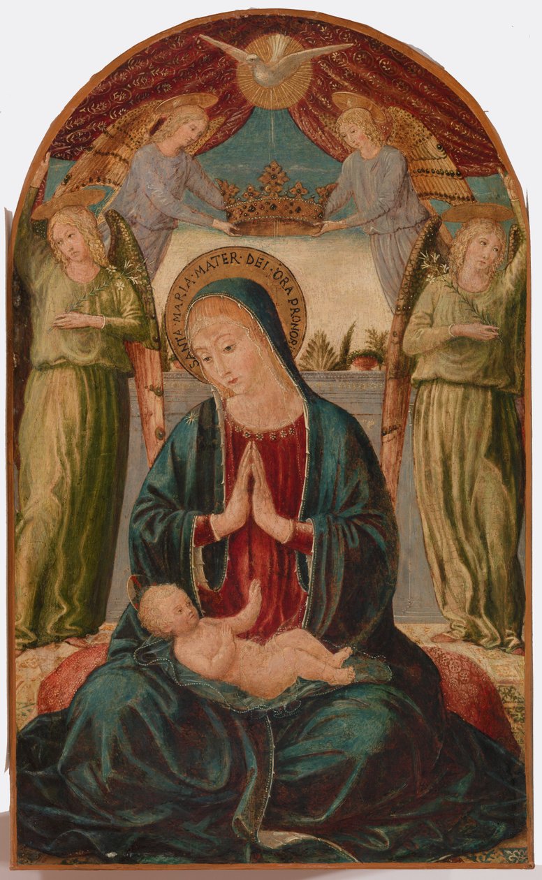 Madona s dítětem a anděly od Benozzo Gozzoli