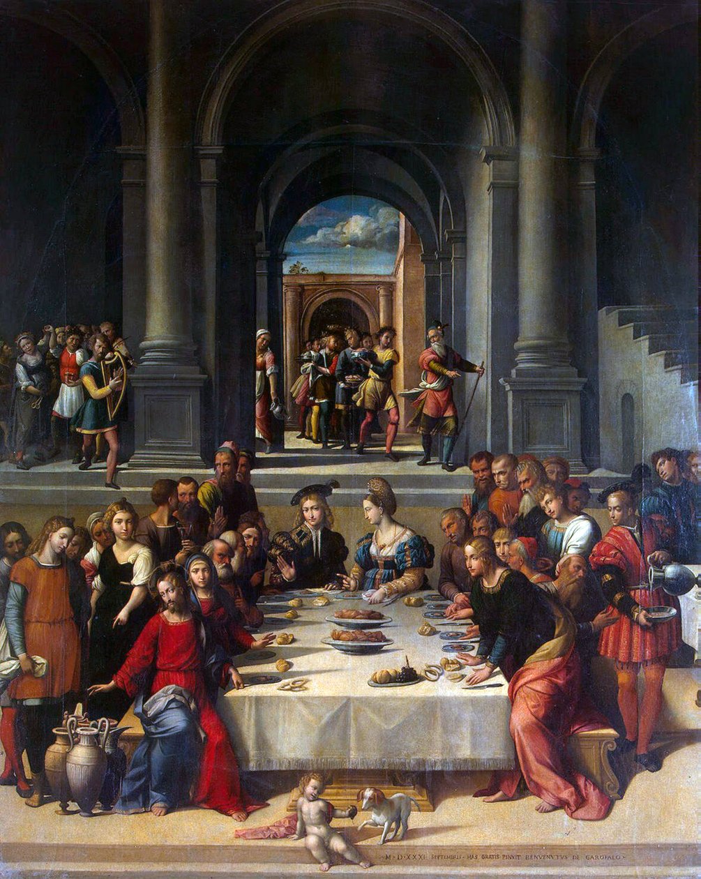 Svatba v Káně, 1531. od Benvenuto Tisi da Garofalo