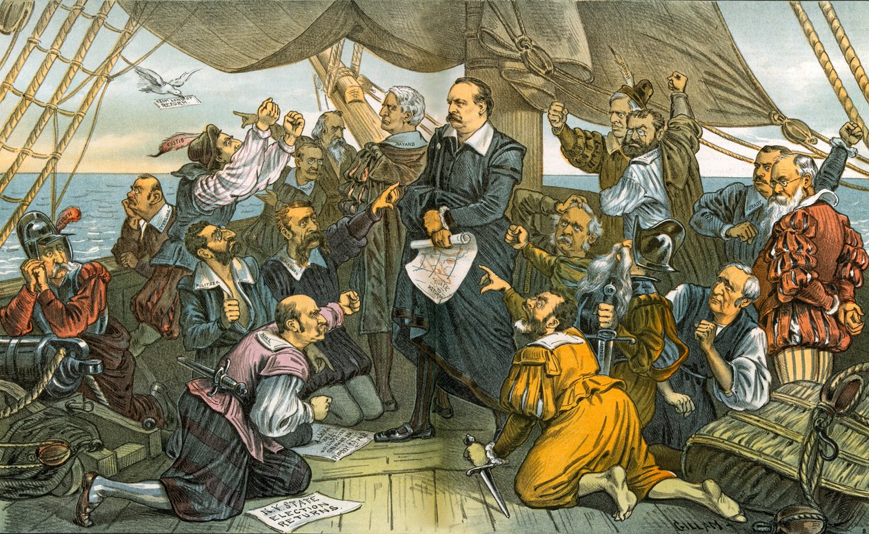 Columbus Cleveland a jeho vzbouřená posádka - Tato loď se nevrátí! 1885 od Bernard Gillam